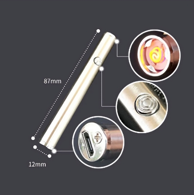 Picture of USB Lighters Windproof Arc Electric Plasma Rechargeable Lighter  Gadget