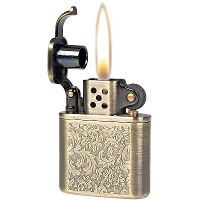 Picture of Pure Copper Antique Style Lift Arm Gas Metal Lighter