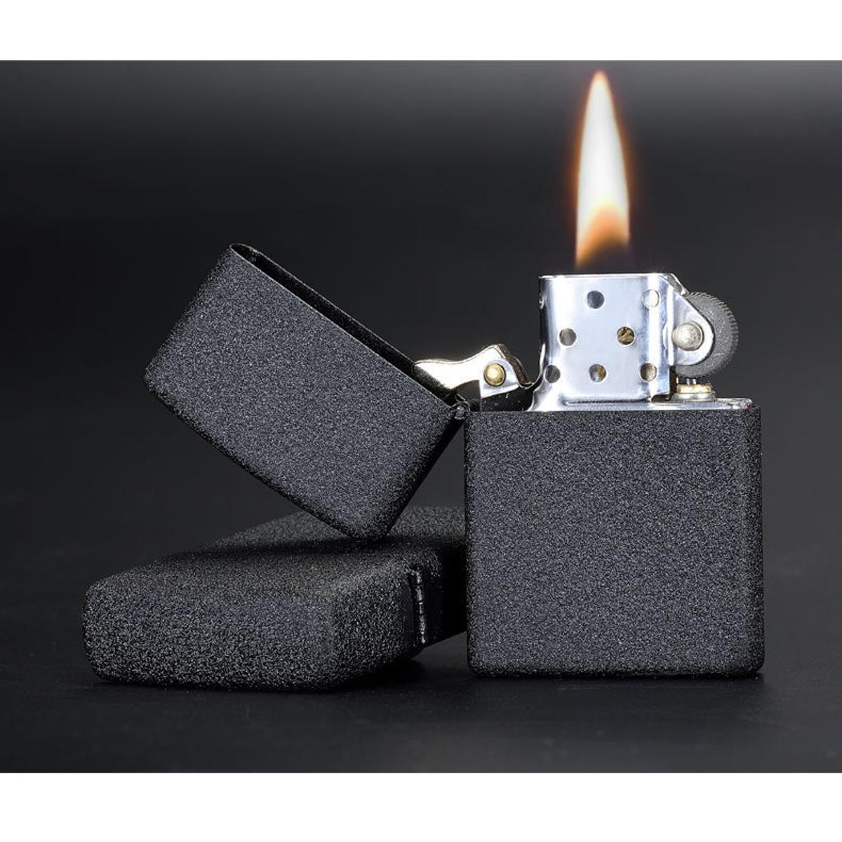 Picture of Kerosene Lighters Black Matte Kerosene Windproof Metal Lighters