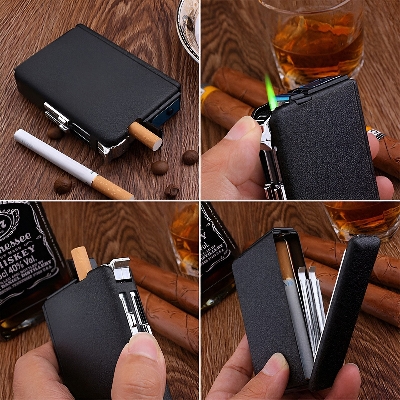 Picture of 10 pice Case Holder Automatic Storage Box Metal lighter