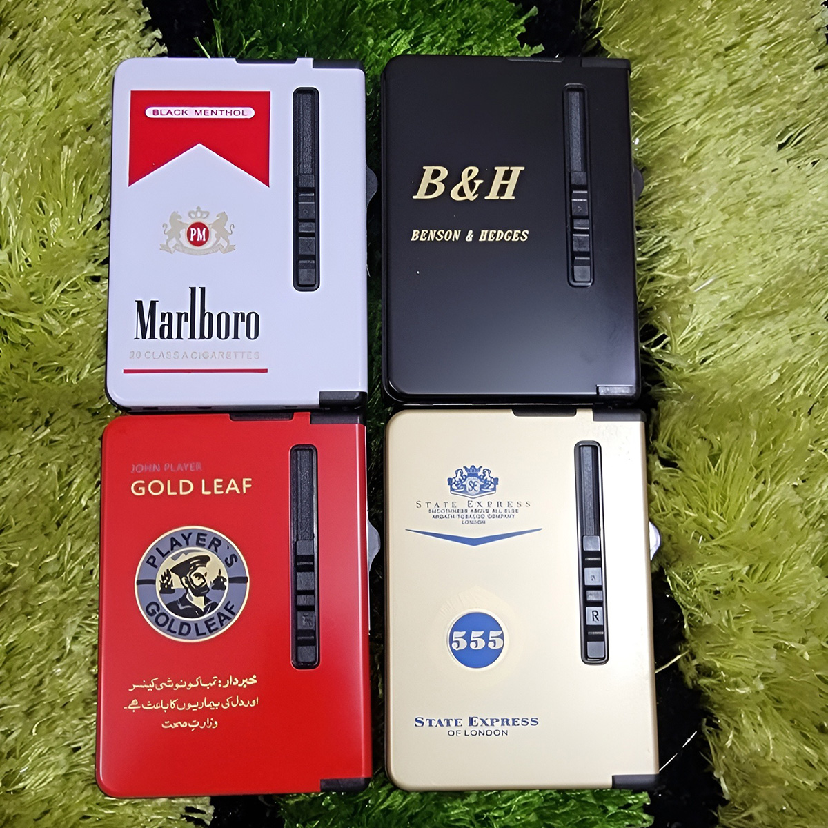 Picture of 10 pice Case Holder Automatic Storage Box Metal lighter