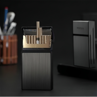 Picture of New Slim Aluminum 20 Sticks Ci@garette Box Holder Mens Gifts