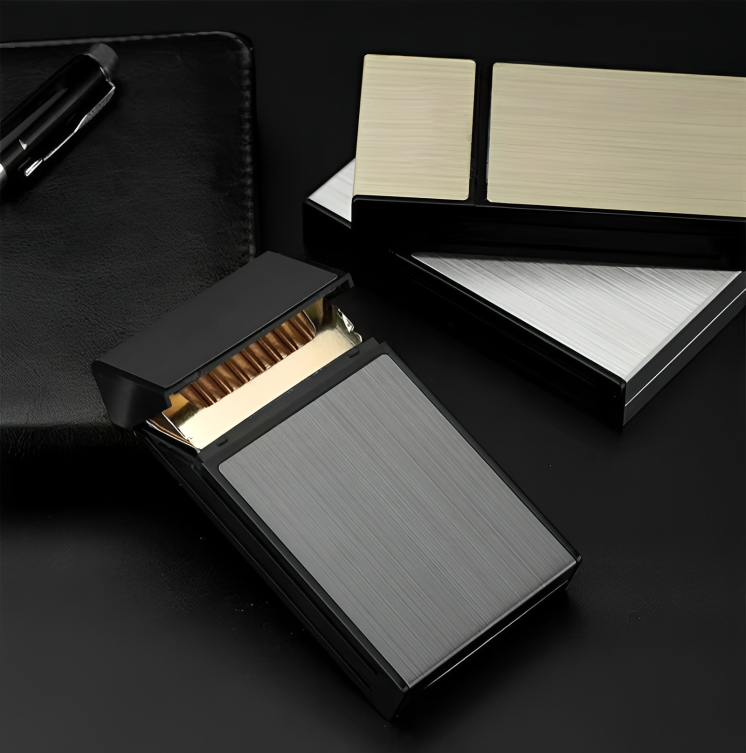 Picture of New Slim Aluminum 20 Sticks Ci@garette Box Holder Mens Gifts
