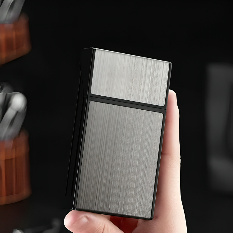 Picture of New Slim Aluminum 20 Sticks Ci@garette Box Holder Mens Gifts