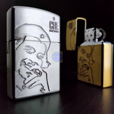 Picture of Che Guevara Embossed 3D Metal Soft Flame Refillable Butane Gas Lighter
