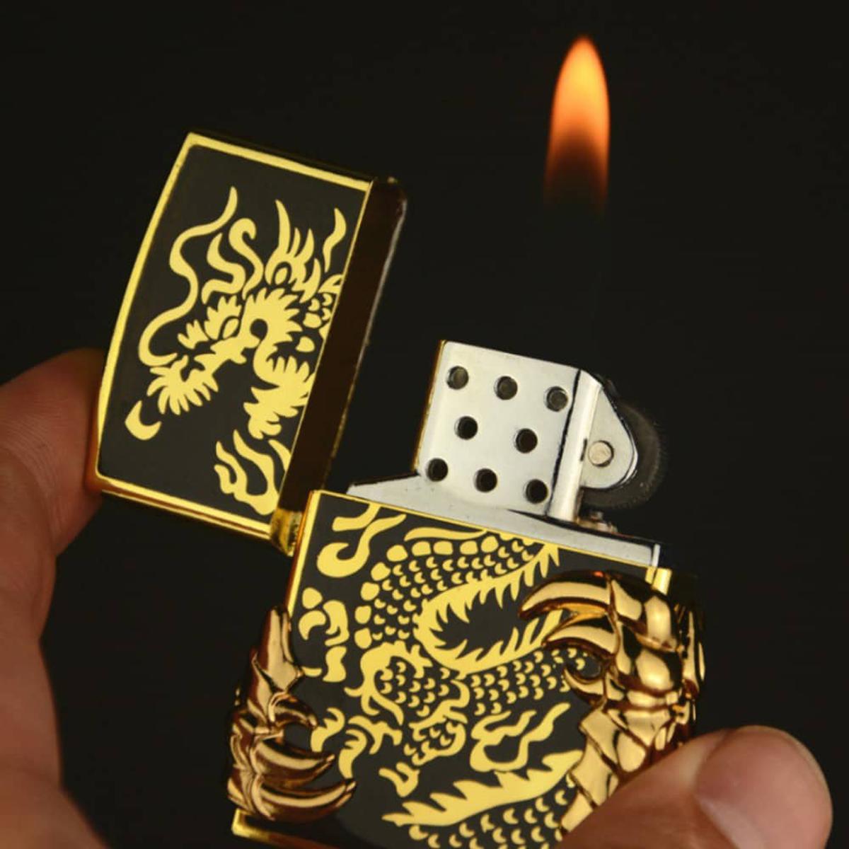 Picture of EX-STOCK NEW 2022 ZIPPO STYLE DRAGON CLAW HARLEY DAVIDSON GAS Lighter EMBOSS DRAGON STYLE LIGHTER