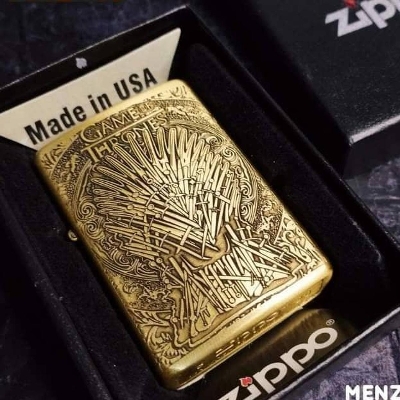 Picture of USA Gold Engraving Floral Zippo Lighter