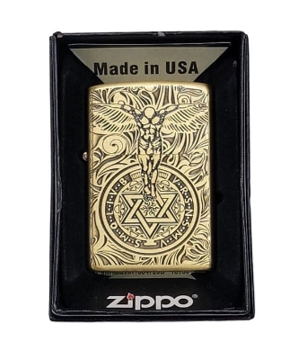 Picture of USA Gold Engraving Floral Zippo Lighter