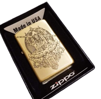 Picture of USA Gold Engraving Floral Zippo Lighter