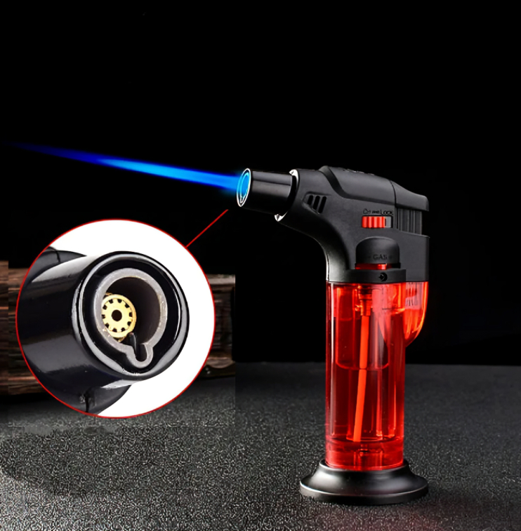Picture of Flame Torch Lighter Kitchen Cooking Outdoor Camping Gas Jet Windproof Ignition Spray Turbo Butane Lighter