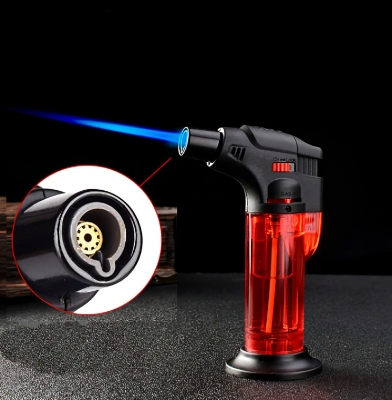 Picture of Flame Torch Lighter Kitchen Cooking Outdoor Camping Gas Jet Windproof Ignition Spray Turbo Butane Lighter