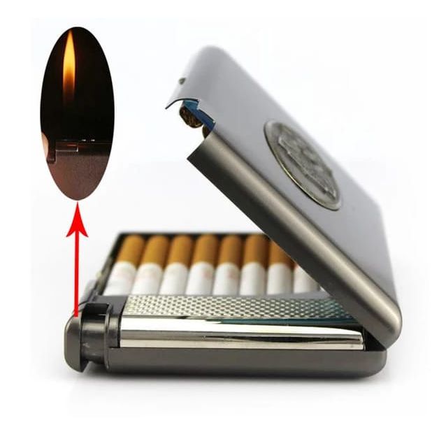 Picture of New Metal Box With Butane Gas Lighter