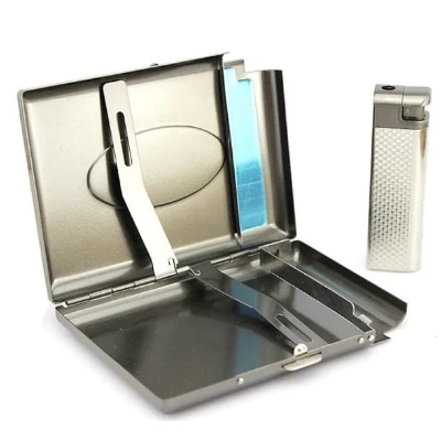 Picture of New Metal Box With Butane Gas Lighter