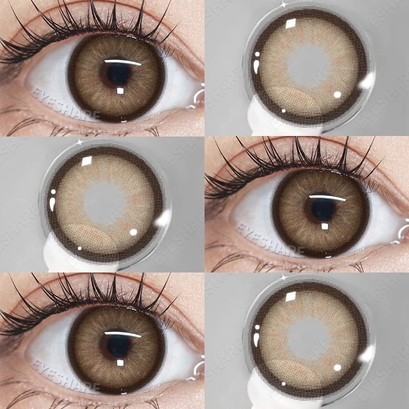 Picture of New Ksseye Asura Brown Color Contact Lens with Lens Kit Box For Men & Women.1pair Ksseye Asura Color contact lens For Eye makeup and Cosmetics. Ksseye Asura Series Contact Lens. #Asura