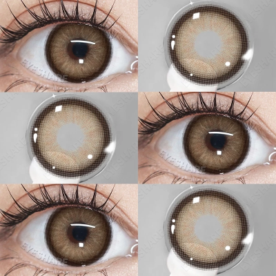 Picture of New Ksseye Asura Brown Color Contact Lens with Lens Kit Box For Men & Women.1pair Ksseye Asura Color contact lens For Eye makeup and Cosmetics. Ksseye Asura Series Contact Lens. #Asura