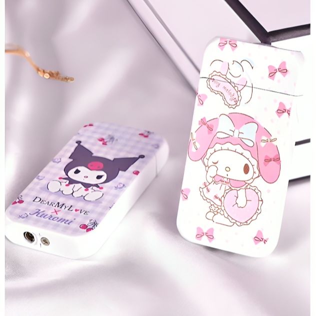 Picture of Creative Hot Selling Pink Cat Lighter Windproof Red Flame Portable Mini Ultra-thin Cigarete Lighter Cute Girl Gift