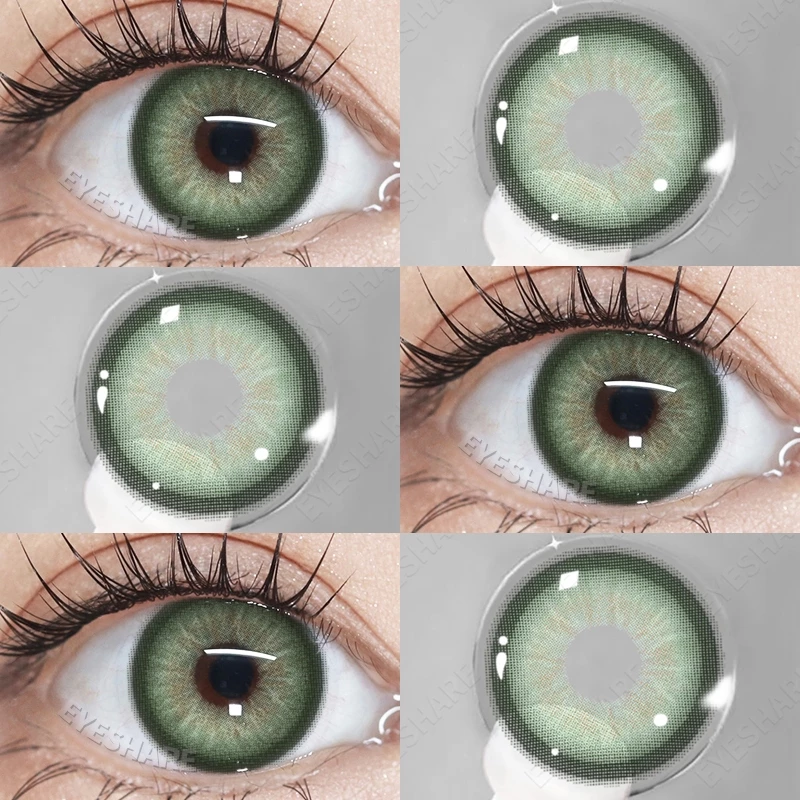 Picture of New Asura Green Color Contact Lens with Lens Kit Box For Men & Women.1pair Asura Color contact lens For Eye makeup and Cosmetics. Asura Series Contact Lens. #Asura