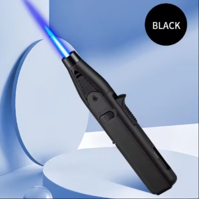 Picture of Butane Torch Kitchen BBQ Lighter Long Refillable Windproof Stainless Steel Lighters with Jet Flame
