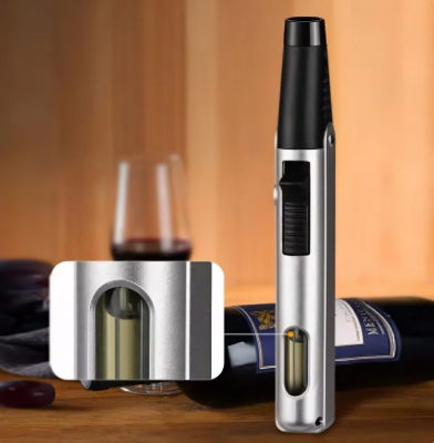 Picture of Butane Torch Kitchen BBQ Lighter Long Refillable Windproof Stainless Steel Lighters with Jet Flame