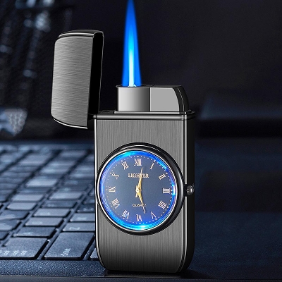Picture of Butane Gas Lighters Turbo Windproof Lighters Metal Watch Lighters