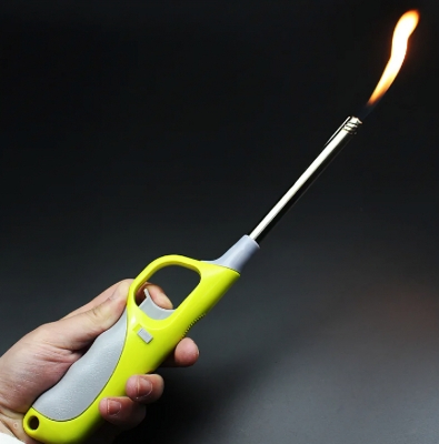 Picture of Kitchen Igniter Mini Butane Gas Refillable Plastic Torch Lighter for Candle BBQ Outdoor Fire Start 11-18cm