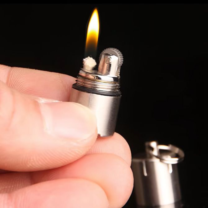 Picture of Mini Keychain Zippo oil Lighter Waterproof Cigarete Lighters