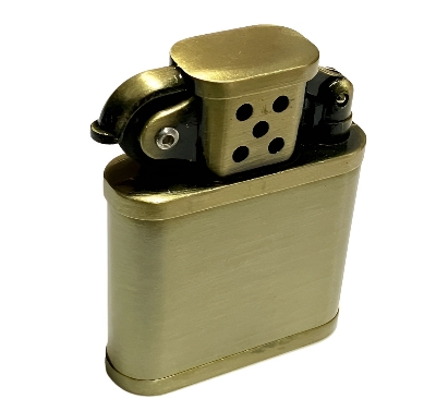Picture of Zippo tiger head brass lighter reverse customized logo metal kerosene cigarete lighter business gift