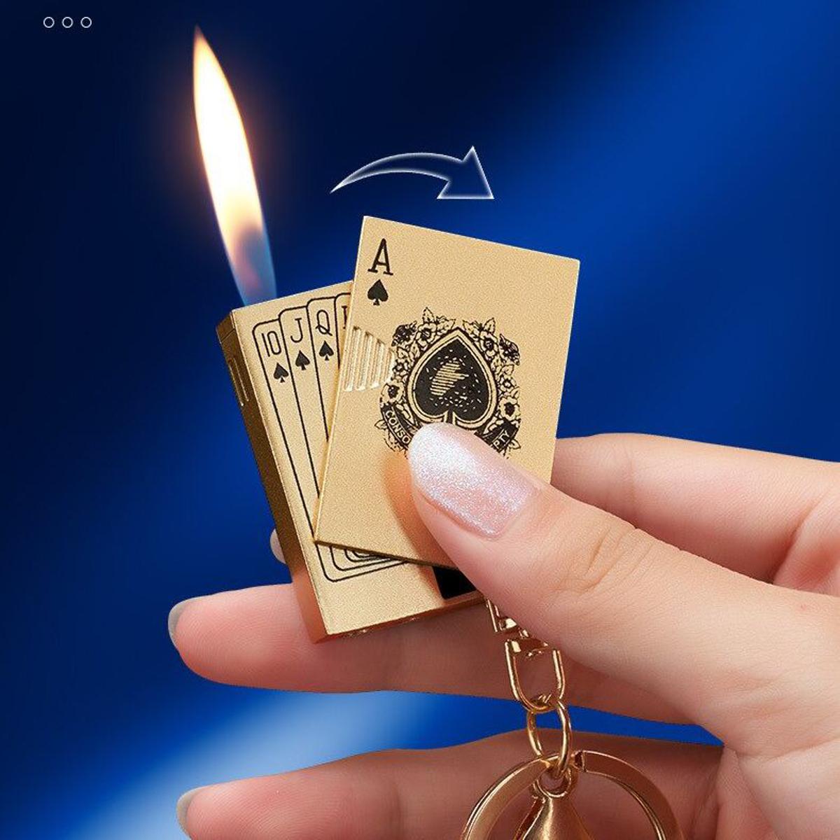 Picture of Mini Side Slide Lighter Metal Creative Keychain Lighter