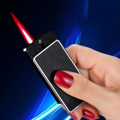 Picture of Slip Lid Ignition Jet Flame Refillable Butane Gas Lighter