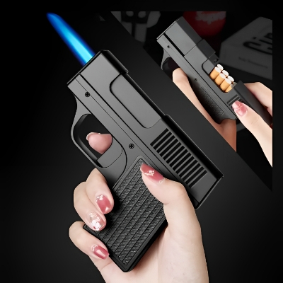 Picture of New Box  lighter 2 in 1 torch blue flame lighter Box