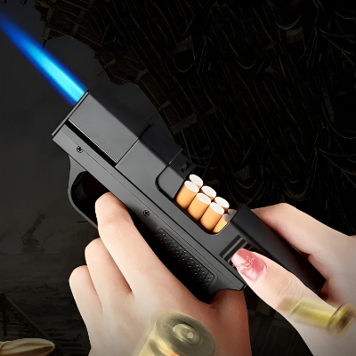 Picture of New Box  lighter 2 in 1 torch blue flame lighter Box