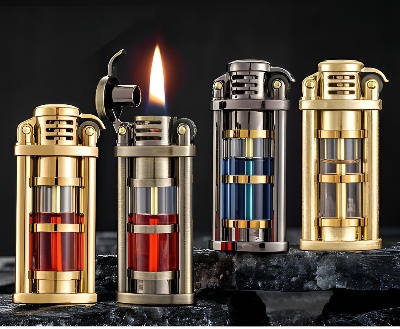 Picture of Transparent gas torch lighter cool gas windproof male gift