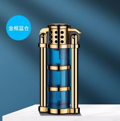 Picture of Transparent gas torch lighter cool gas windproof male gift