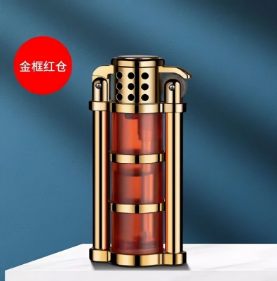 Picture of Transparent gas torch lighter cool gas windproof male gift