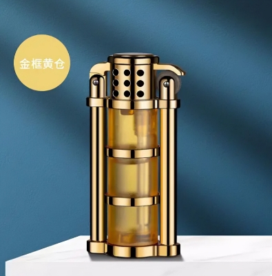 Picture of Transparent gas torch lighter cool gas windproof male gift