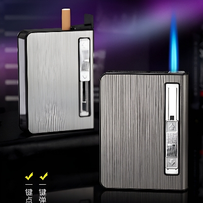 Picture of Box 10pcs Automatic Inflatable Aluminum Alloy Box Lighter
