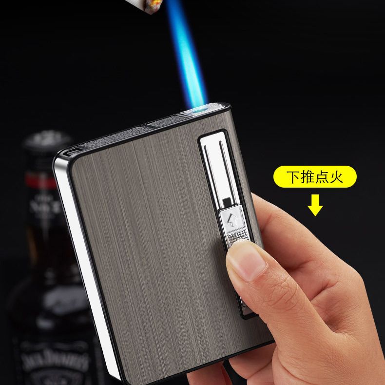 Picture of Box 10pcs Automatic Inflatable Aluminum Alloy Box Lighter