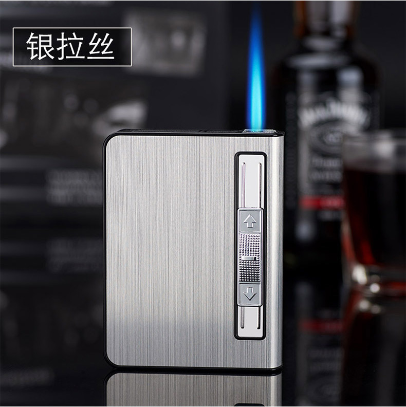 Picture of Box 10pcs Automatic Inflatable Aluminum Alloy Box Lighter