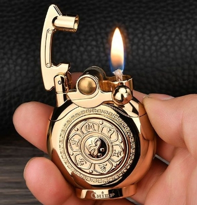 Picture of Rocker kerosene lighter retro personality decompression artifact grinding windproof lighter gift for men