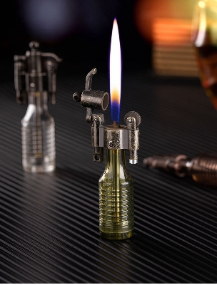 Picture of Butane Gas Lighter Open Fire Flame Cigarete Gadgets For Men Grinding Wheel Ignition Flint Can Be Replaced