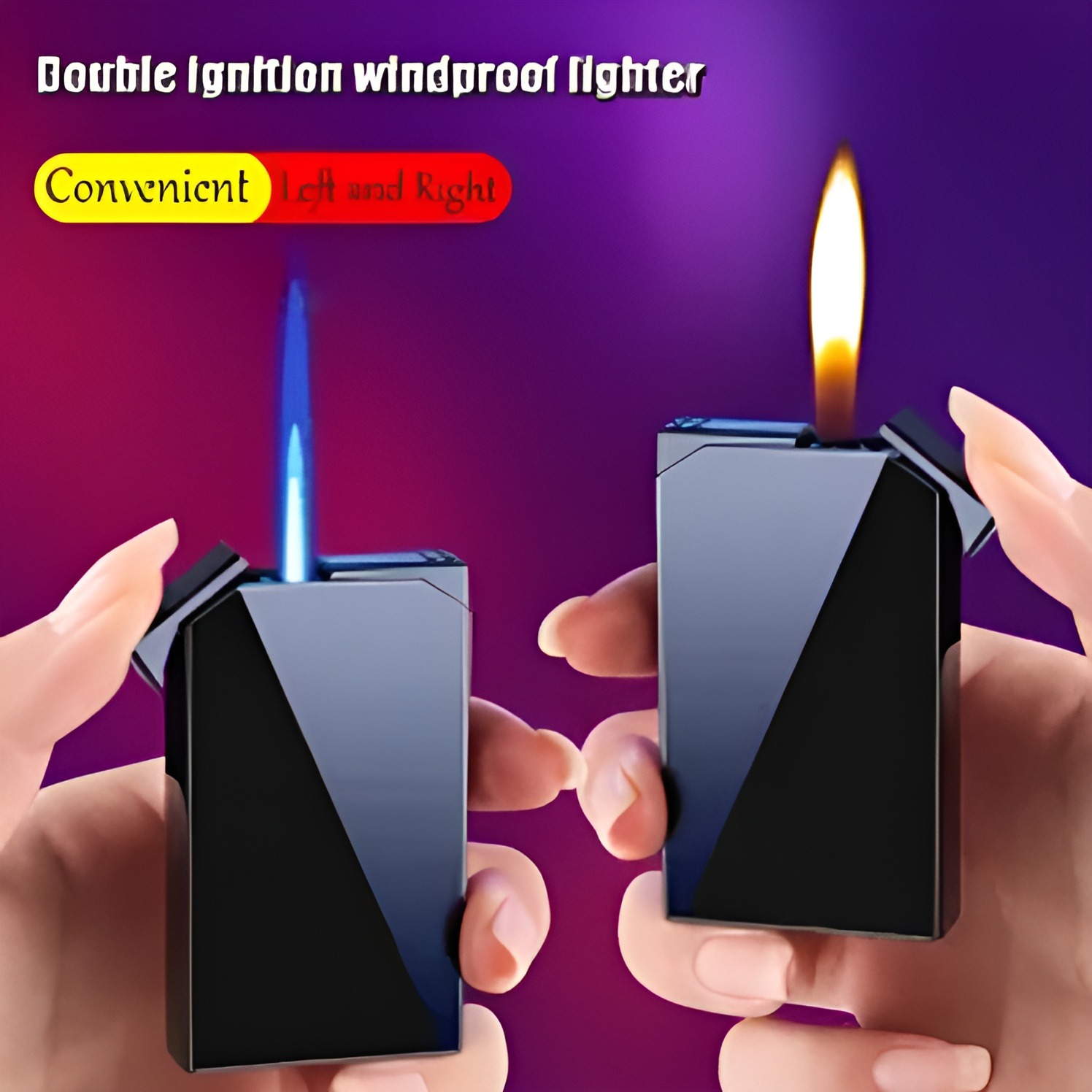 Picture of Novel Refillable Gas Turbo Lighters BBQ Metal Windproof Lighter