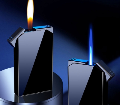 Picture of Novel Refillable Gas Turbo Lighters BBQ Metal Windproof Lighter