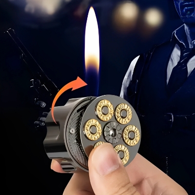 Picture of Creative and Personalized Left Wheel Clip Shape Open Flame Lighter New and Unique Inflatable Metal Lighter