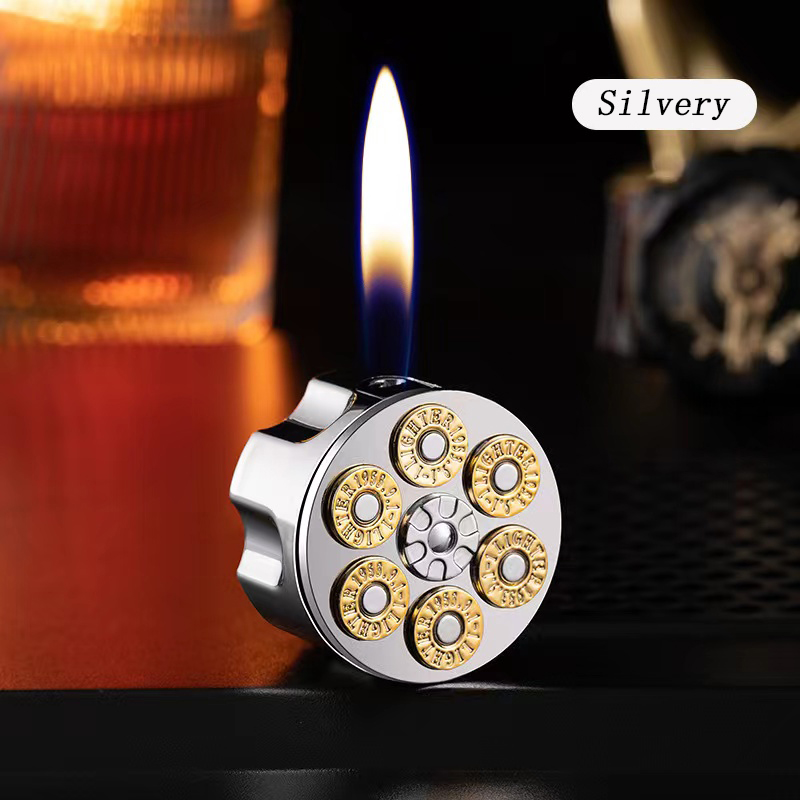 Picture of Creative and Personalized Left Wheel Clip Shape Open Flame Lighter New and Unique Inflatable Metal Lighter