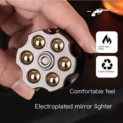 Picture of Creative and Personalized Left Wheel Clip Shape Open Flame Lighter New and Unique Inflatable Metal Lighter