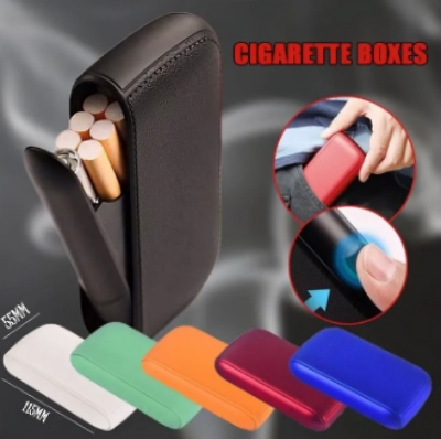 Picture of USB Cigarete Case with Lighter Holder Smell Proof Gift for Women Men Black