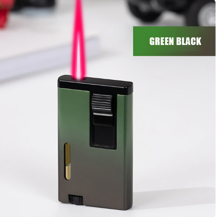 Picture of Creative Lever Press Gradient Jet Flame Lighter Metal Windproof Inflatable Cigarete Lighter