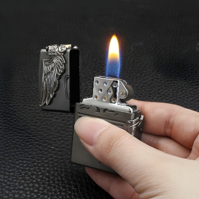 Picture of Fire Inflatable Cigarete Lighter Metal Grinding Wheel Lighter