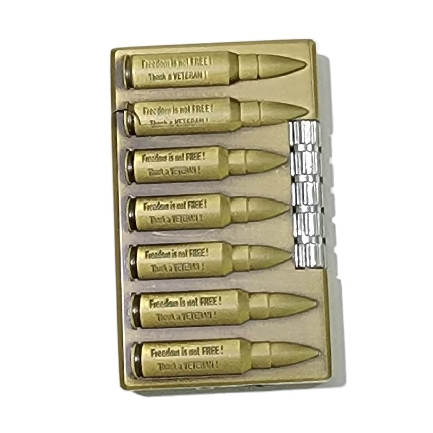 Picture of Creative Steel Sound Embossed Grinding Wheel Lighter Metal Retro Inflatable Cigarete Lighter (any design)