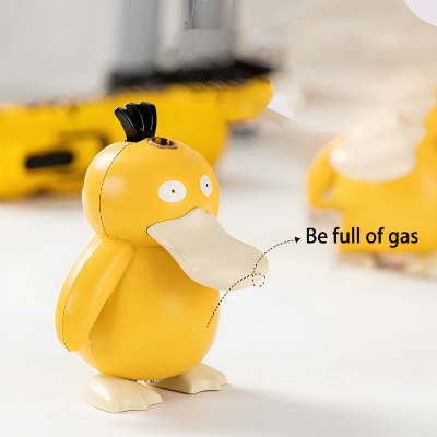 Picture of 3D Cartoon Doll Duck Lighter Open Flame Butane Gas Lighter Cute Lighter